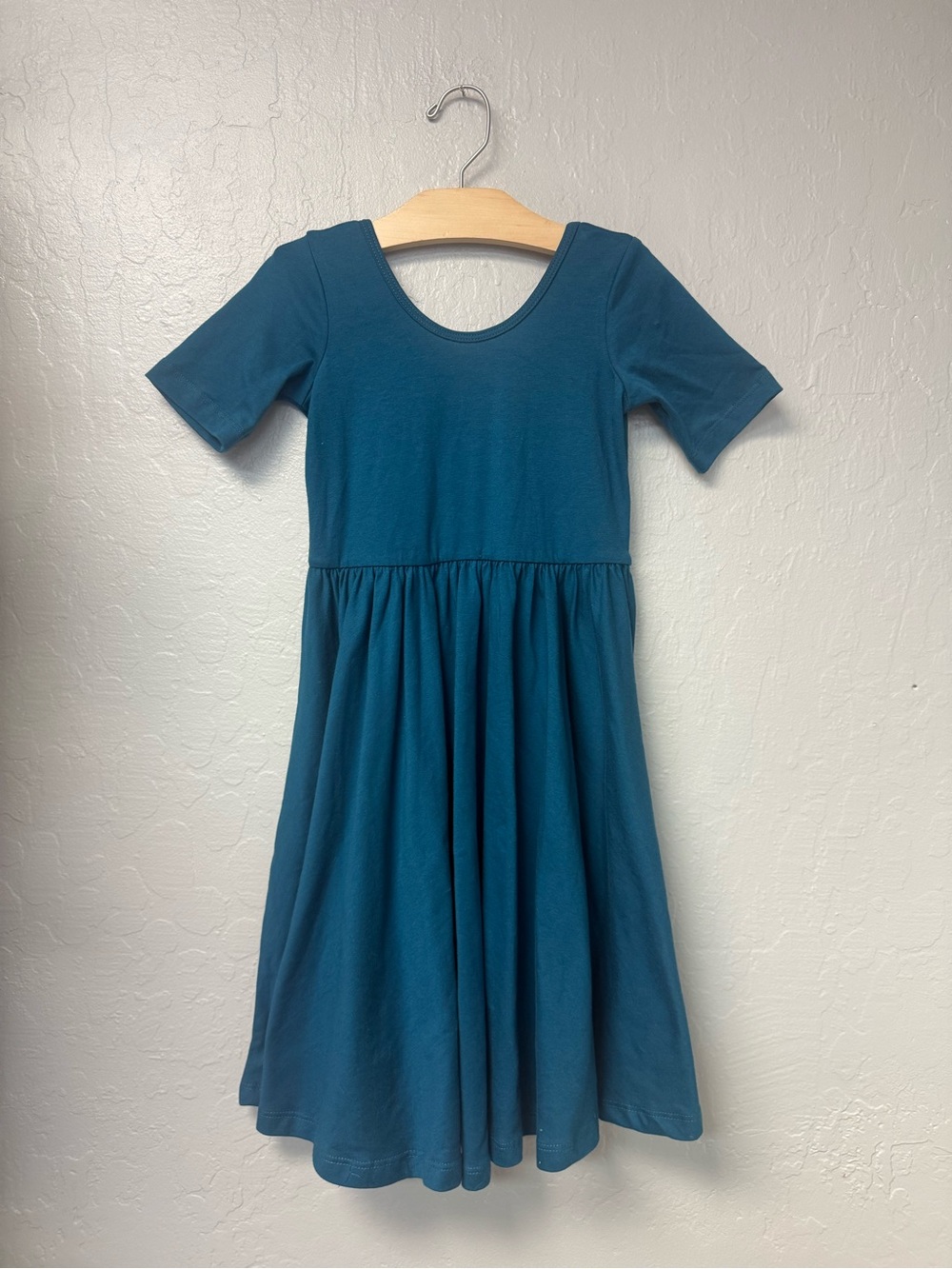 $26 ADD ON alice + ames turquoise twirl dress 7Y mini boden hanna andersson zara